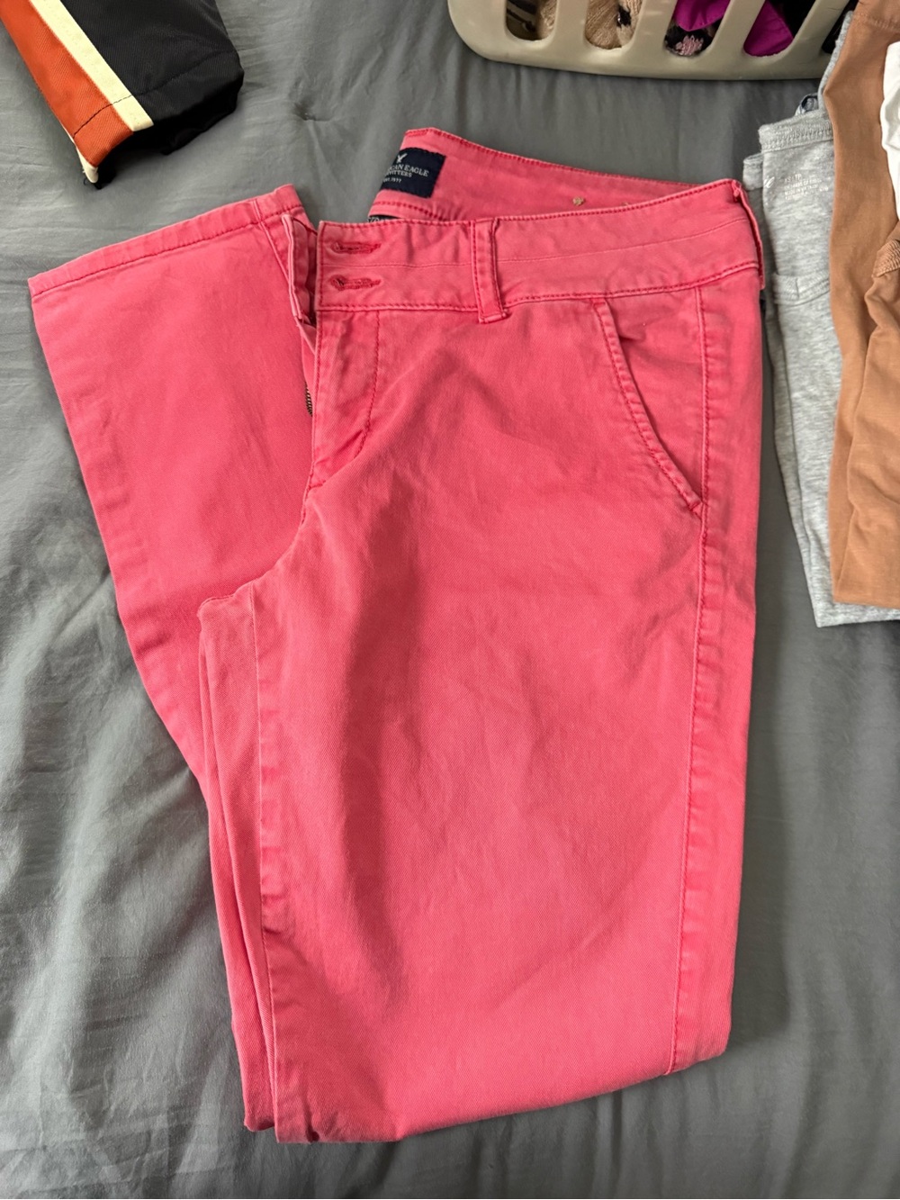 American Eagle Outfitters Coral Pink Skinny Jeans